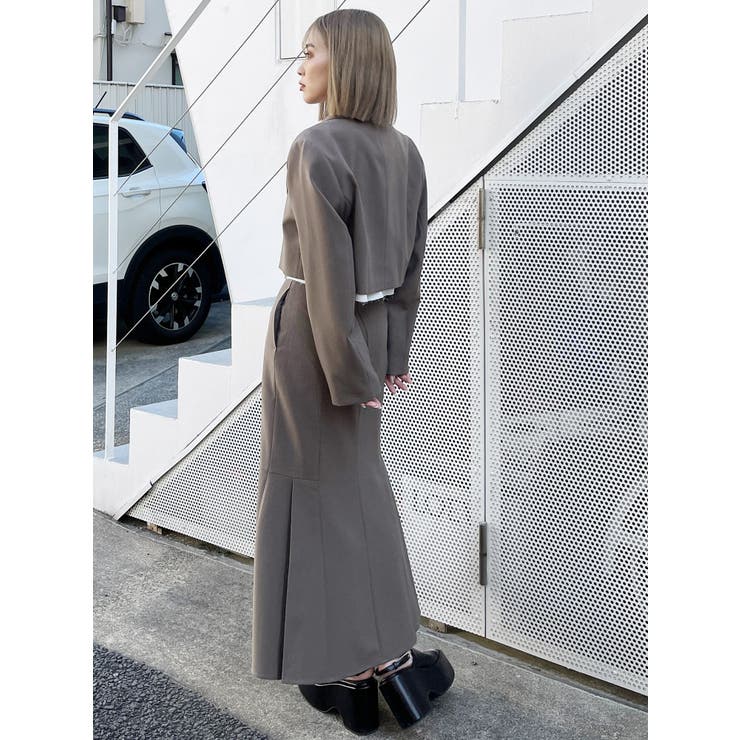 サイドプリーツマーメイドスカート【セットアップ着用可】[品番