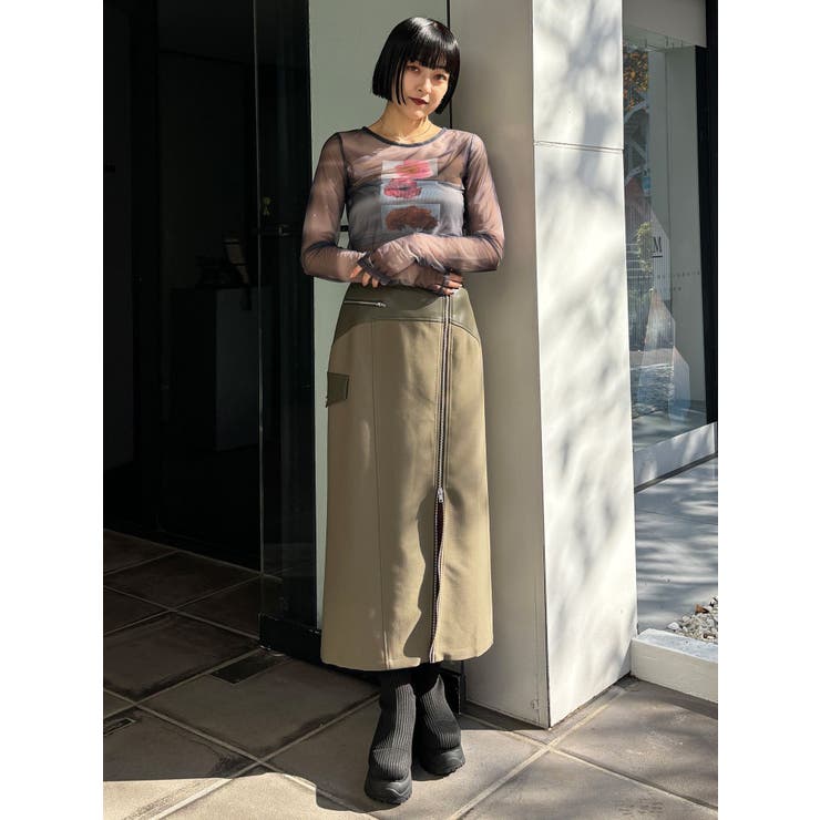 スリットナローレザースカート | MURUA | 詳細画像40 