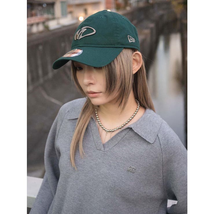 ルセラフィム MURUA キャップ ブラック 帽子 NEW ERA キャップ 帽子 「MURUA×NEW ERA」mu LOGO CAP