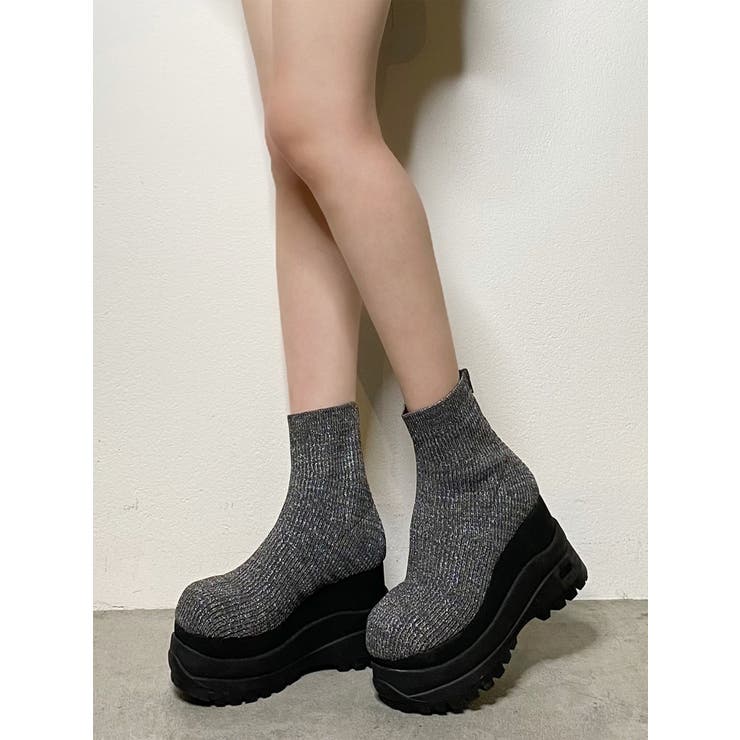 スニーカーソールソックスブーツ[品番：MKSW0062378]｜MURUA（ムルーア