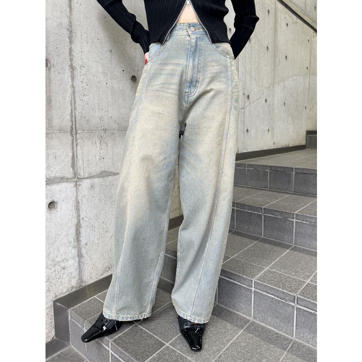 バレルレッグコクーンシルエットデニム | MURUA | 詳細画像20 