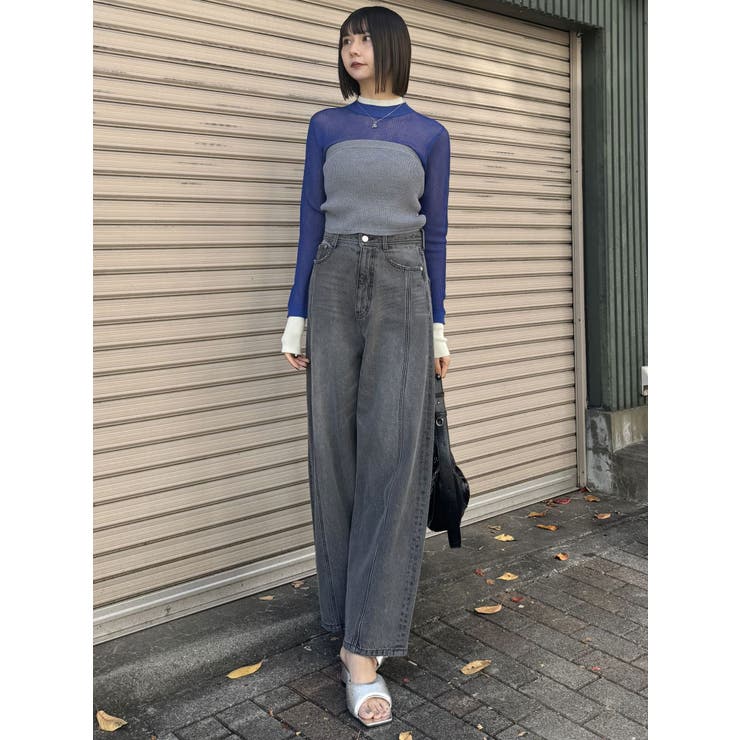 バレルレッグコクーンシルエットデニム | MURUA | 詳細画像28 