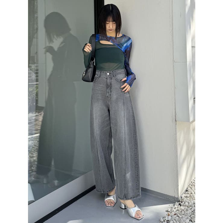 バレルレッグコクーンシルエットデニム | MURUA | 詳細画像38 