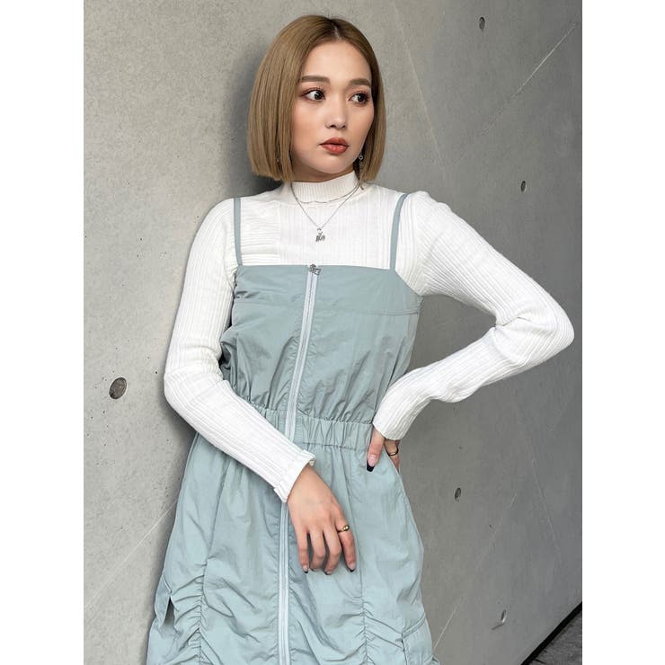 ◆ムータ◆ハイネックニット リブパターンハイネックニット[品番：MKSW0062932]｜MURUA