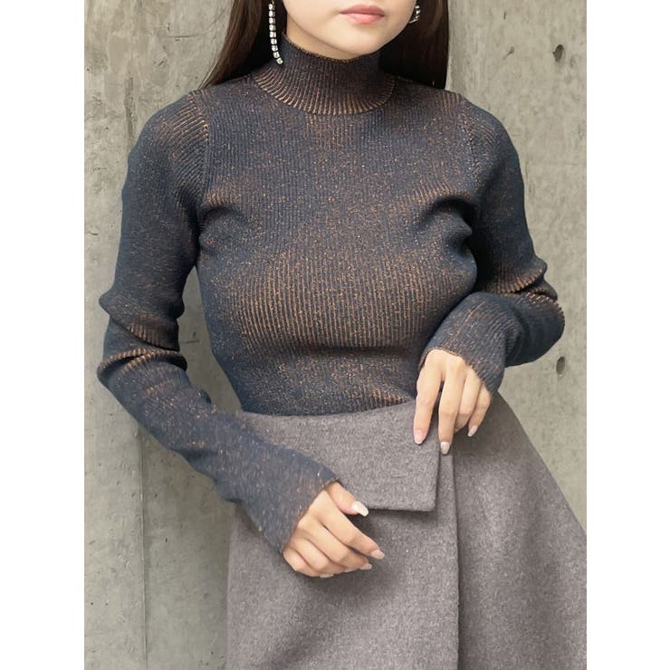 バイカラーラメニット[品番：MKSW0062220]｜MURUA（ムルーア）の