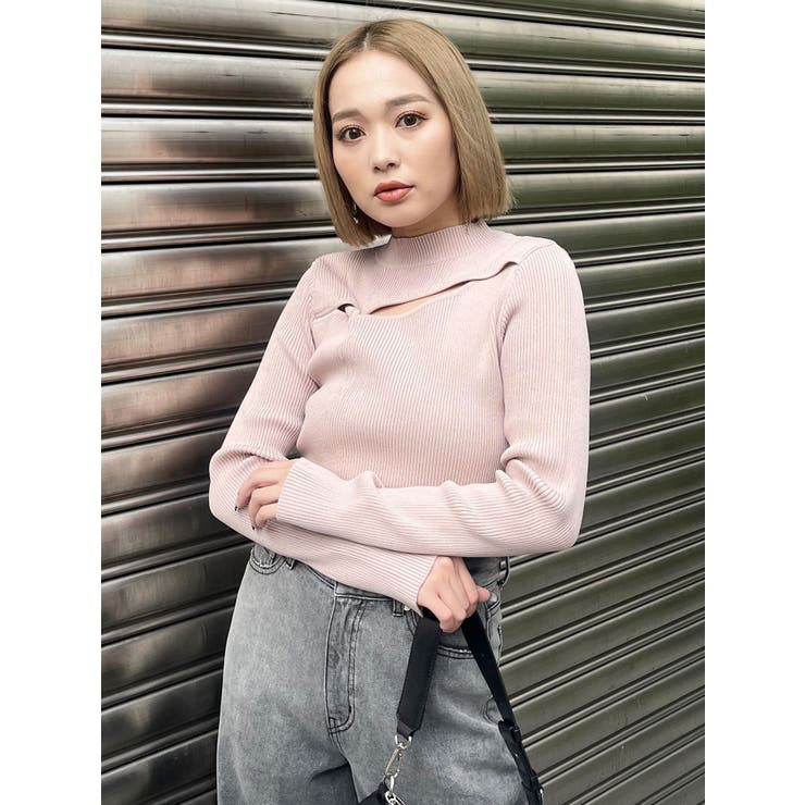 カットツイストタイトニット | MURUA | 詳細画像3 