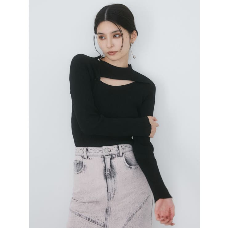 カットツイストタイトニット | MURUA | 詳細画像7 