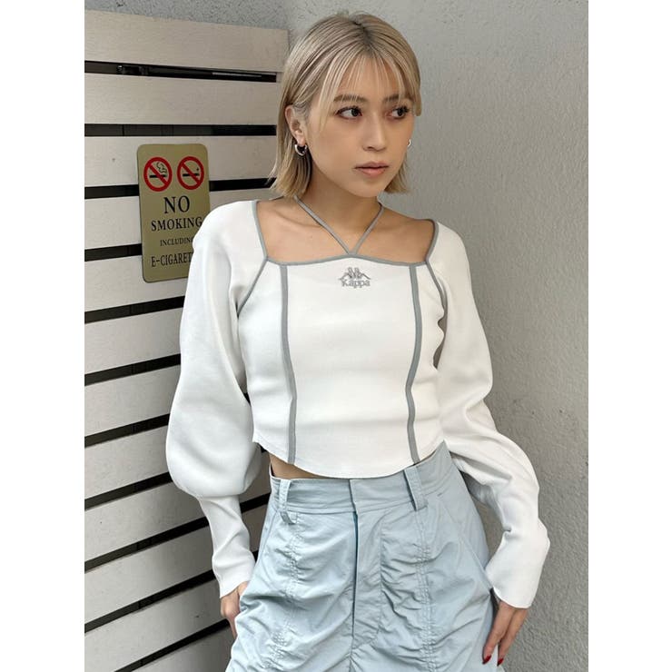 【Kappa】トリミングリボンネックニット | MURUA | 詳細画像13 