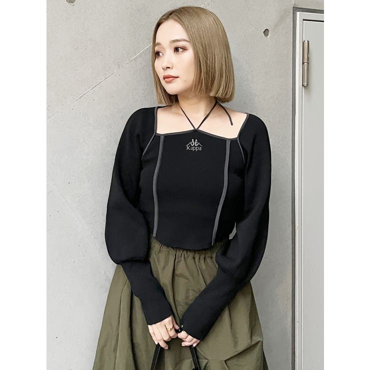 【Kappa】トリミングリボンネックニット | MURUA | 詳細画像18 