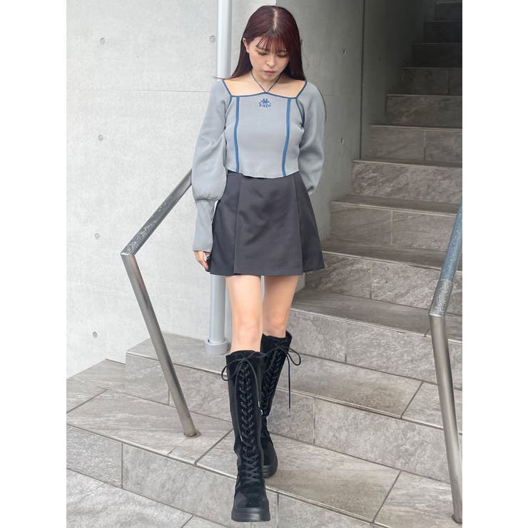 【Kappa】トリミングリボンネックニット | MURUA | 詳細画像27 