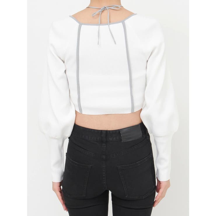 【Kappa】トリミングリボンネックニット | MURUA | 詳細画像30 