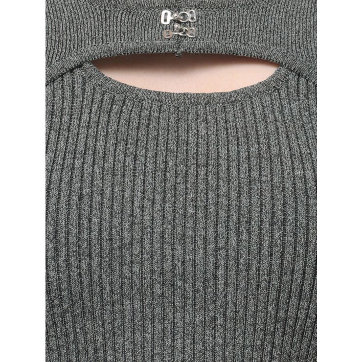 フロントホックレイヤードライクニット[品番：MKSW0062317]｜MURUA