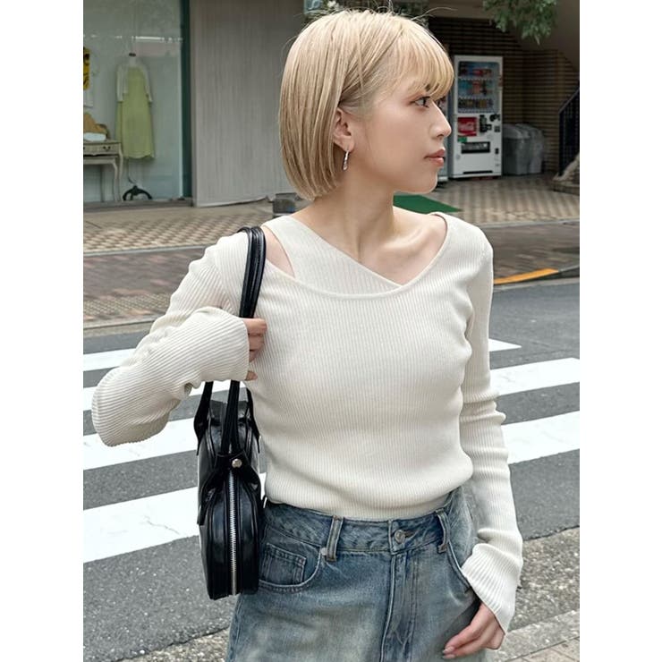 【Uhr/ウーア】ハイゲージレイヤードニット◆ ついに通常発売スタート】遊び心たっぷりの“Uhr”の別注レイヤード