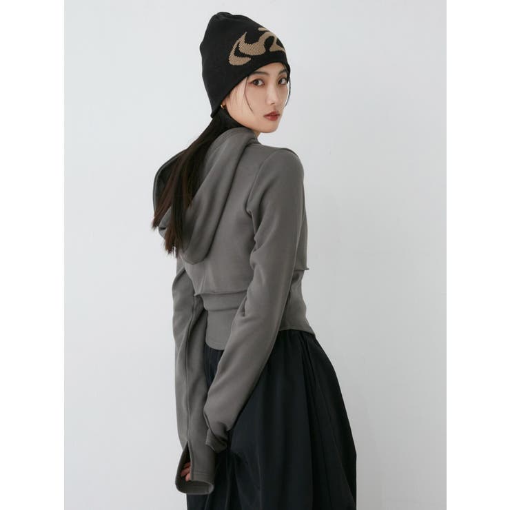ドロップショルダーZIPフーディー[品番：MKSW0061912]｜MURUA