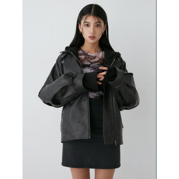 ドロップショルダーZIPフーディー[品番：MKSW0061912]｜MURUA