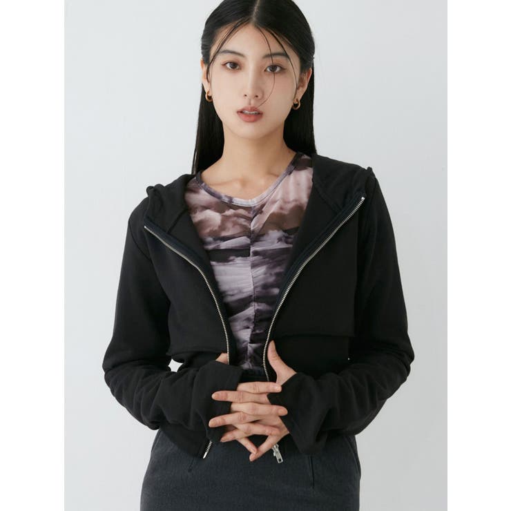 MURUA ムルーア ドロップショルダーZIPフーディー ドロップショルダーZIPフーディー[品番：MKSW0061912]｜MURUA