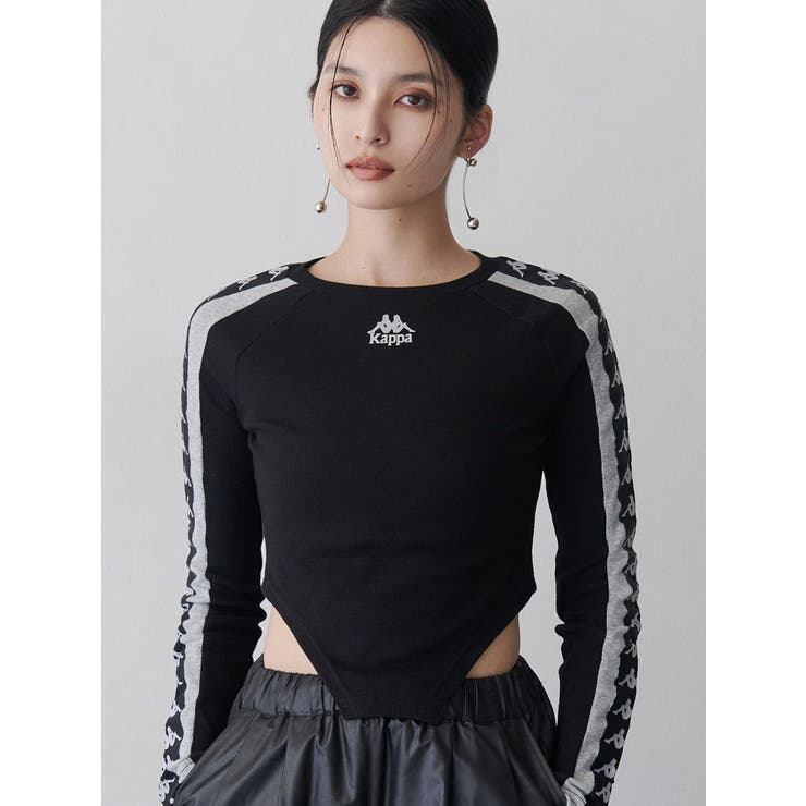 ブラック | 【Kappa】レオタードロゴロンT | MURUA