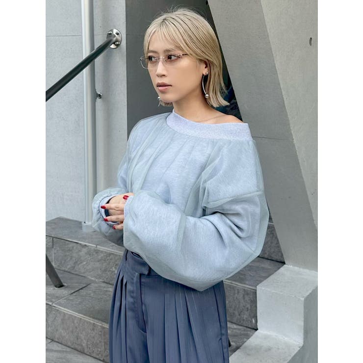 チュールレイヤードプルオーバー | MURUA | 詳細画像13 