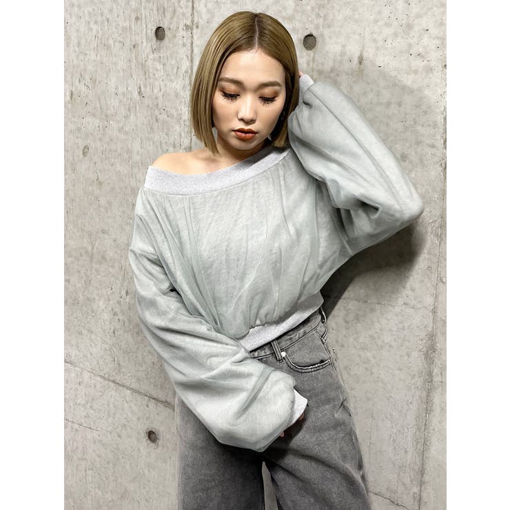 チュールレイヤードプルオーバー | MURUA | 詳細画像18 