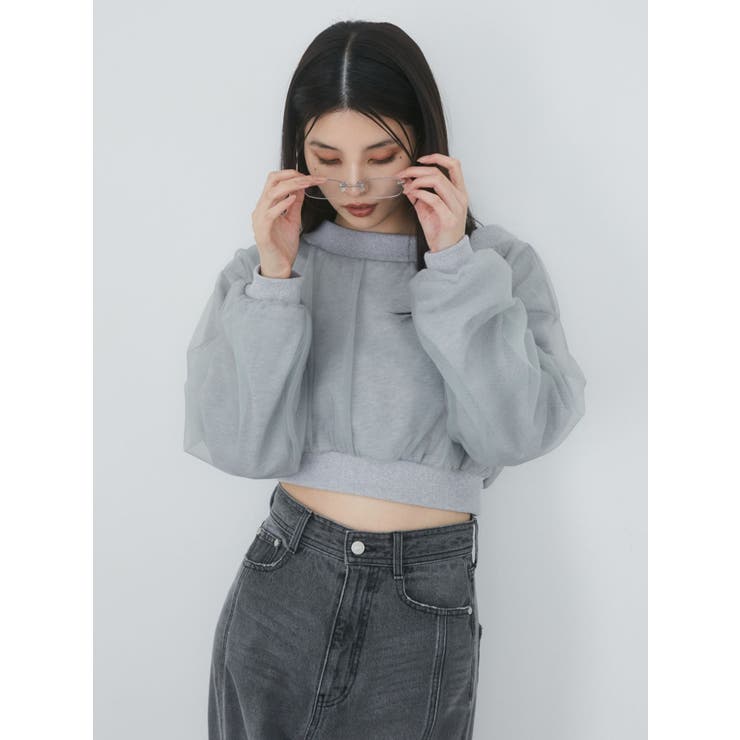 チュールレイヤードプルオーバー | MURUA | 詳細画像5 