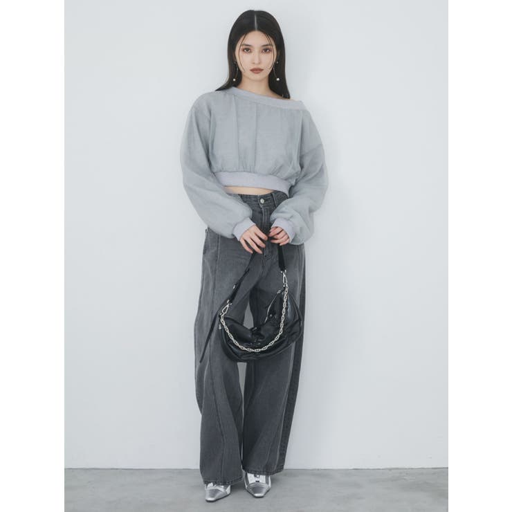 チュールレイヤードプルオーバー | MURUA | 詳細画像7 