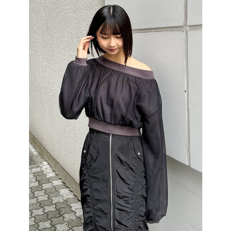 チュールレイヤードプルオーバー | MURUA | 詳細画像8 