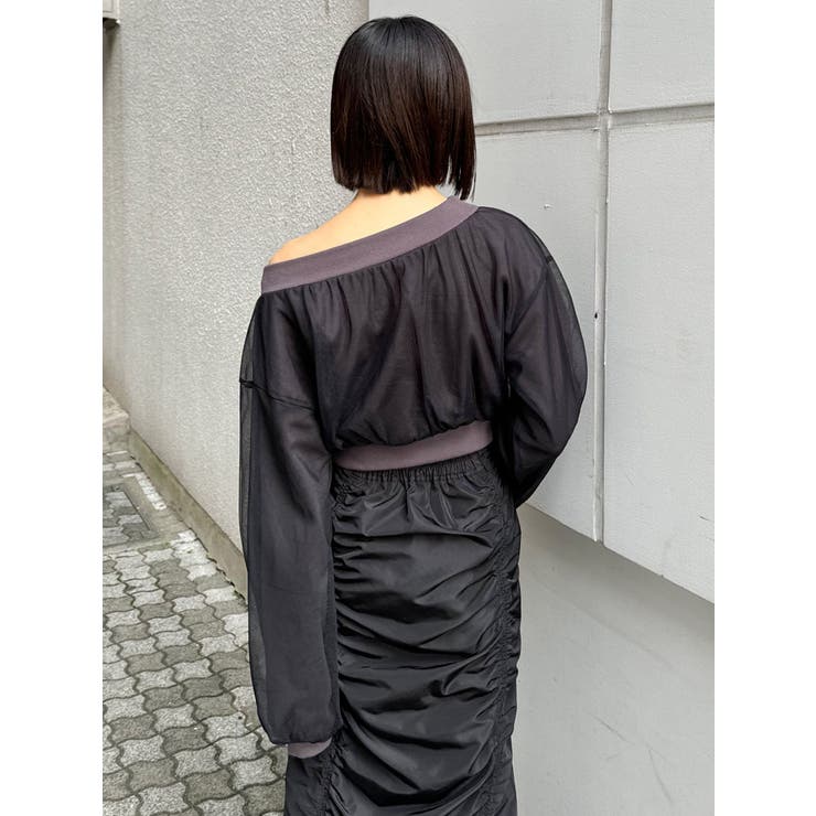 チュールレイヤードプルオーバー | MURUA | 詳細画像9 