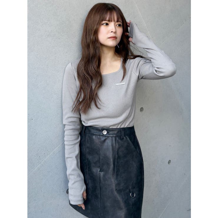 プレートクロップドトップス[品番：MKSW0062896]｜MURUA