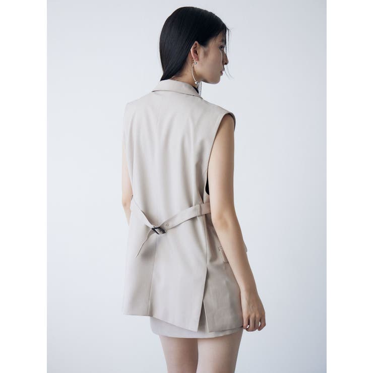 バックベルトテーラードジレ【セットアップ着用可】 | MURUA | 詳細画像14 