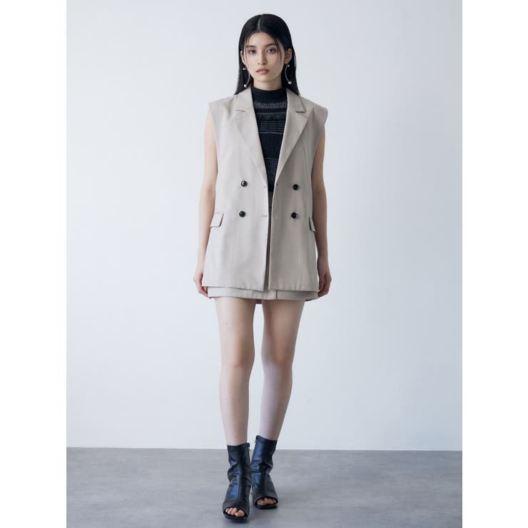 バックベルトテーラードジレ【セットアップ着用可】 | MURUA | 詳細画像15 