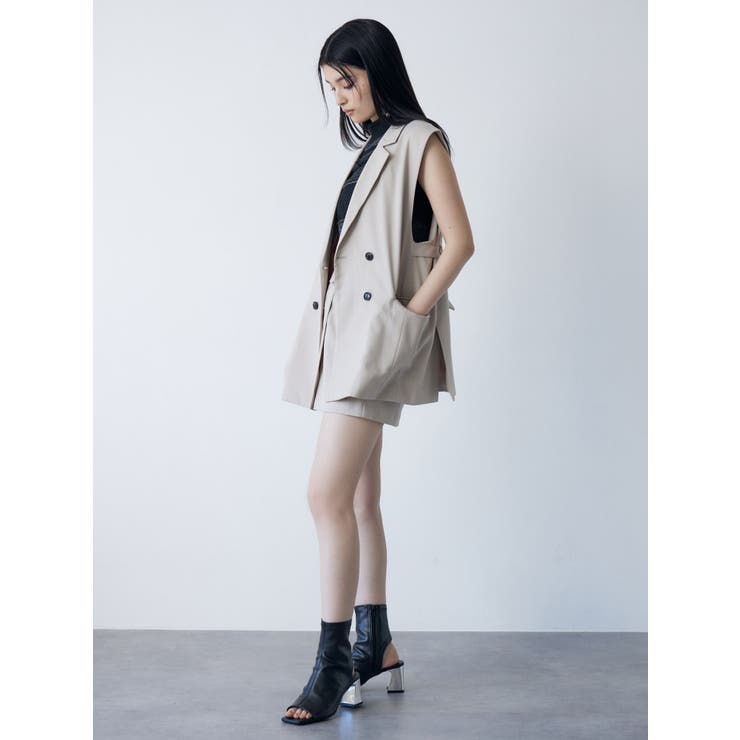 バックベルトテーラードジレ【セットアップ着用可】 | MURUA | 詳細画像16 