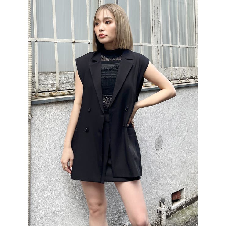 バックベルトテーラードジレ【セットアップ着用可】 | MURUA | 詳細画像19 