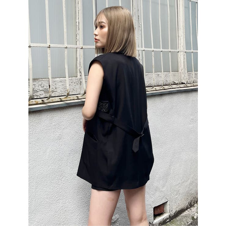 バックベルトテーラードジレ【セットアップ着用可】 | MURUA | 詳細画像20 