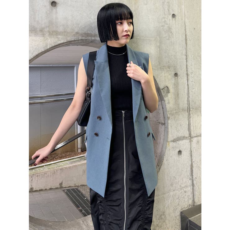 バックベルトテーラードジレ【セットアップ着用可】 | MURUA | 詳細画像24 