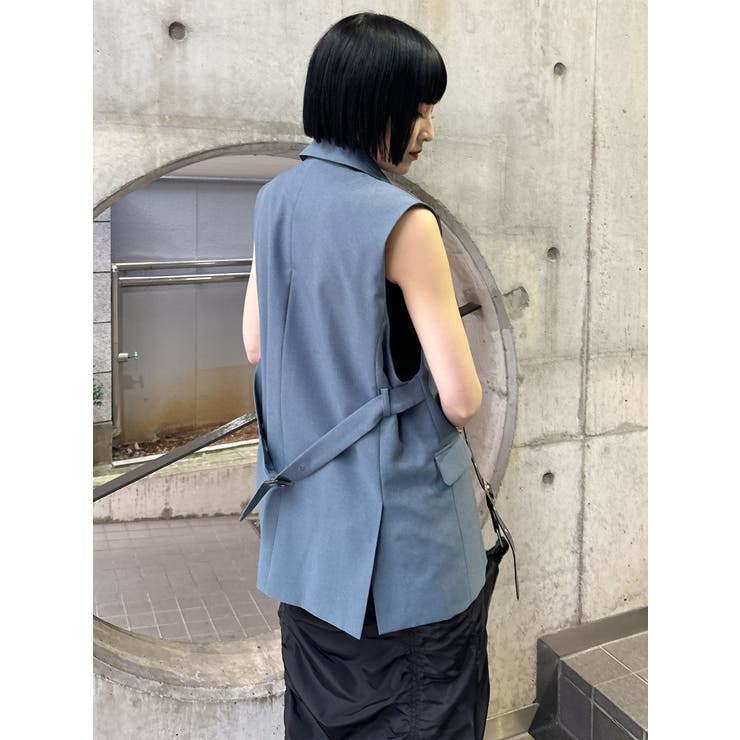 バックベルトテーラードジレ【セットアップ着用可】 | MURUA | 詳細画像25 