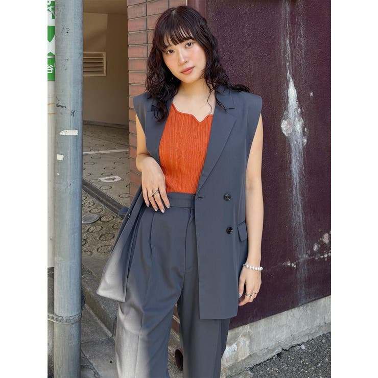 バックベルトテーラードジレ【セットアップ着用可】 | MURUA | 詳細画像28 