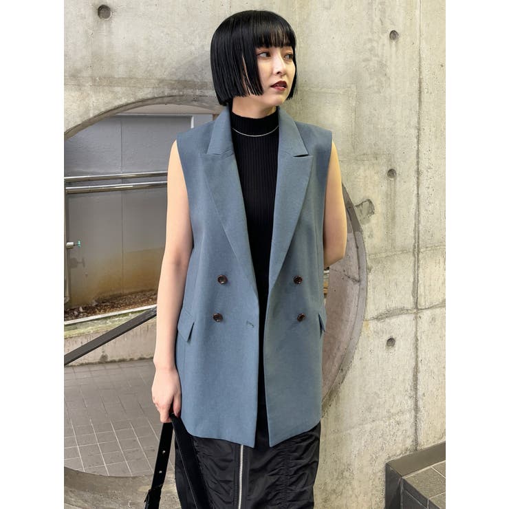 バックベルトテーラードジレ【セットアップ着用可】 | MURUA | 詳細画像3 