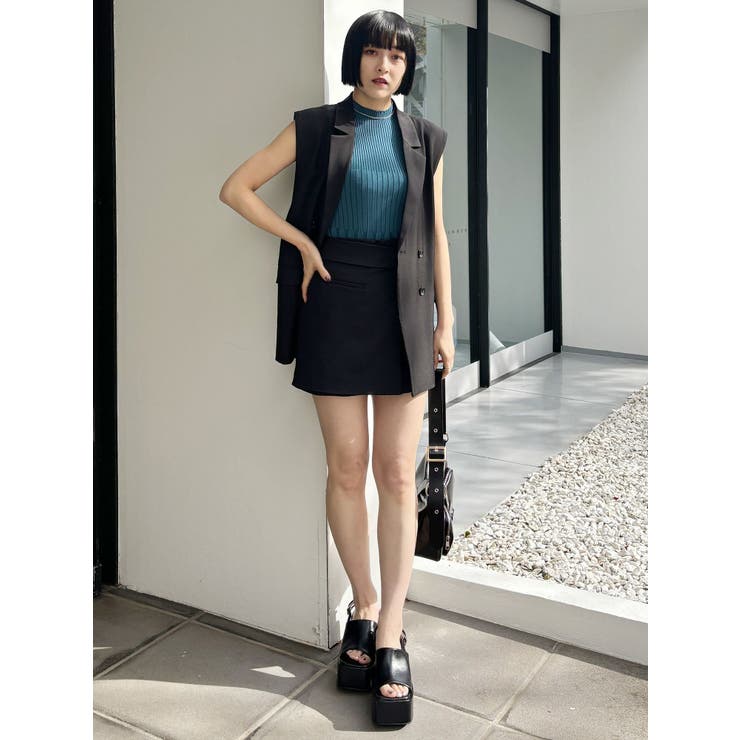 バックベルトテーラードジレ【セットアップ着用可】 | MURUA | 詳細画像38 