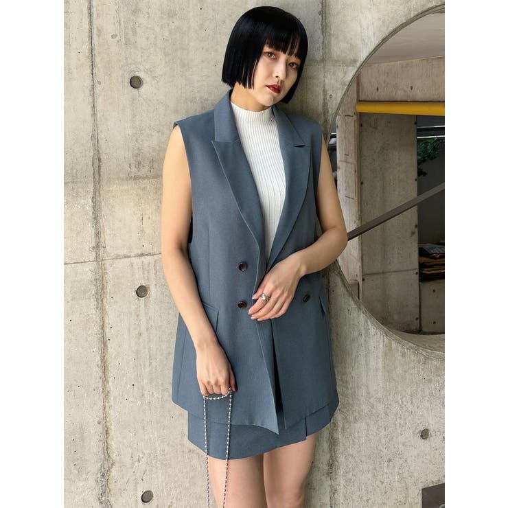 バックベルトテーラードジレ【セットアップ着用可】 | MURUA | 詳細画像39 