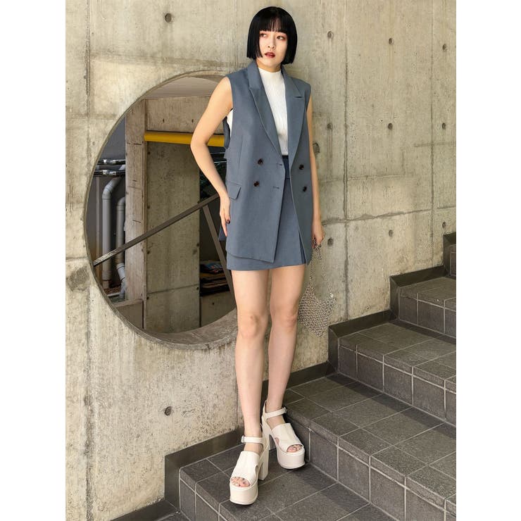 バックベルトテーラードジレ【セットアップ着用可】 | MURUA | 詳細画像41 