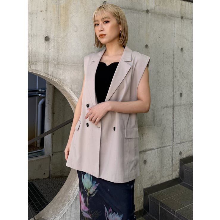 バックベルトテーラードジレ【セットアップ着用可】 | MURUA | 詳細画像42 