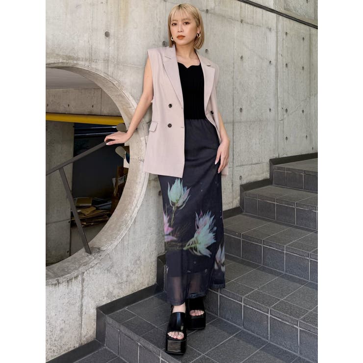 バックベルトテーラードジレ【セットアップ着用可】 | MURUA | 詳細画像44 