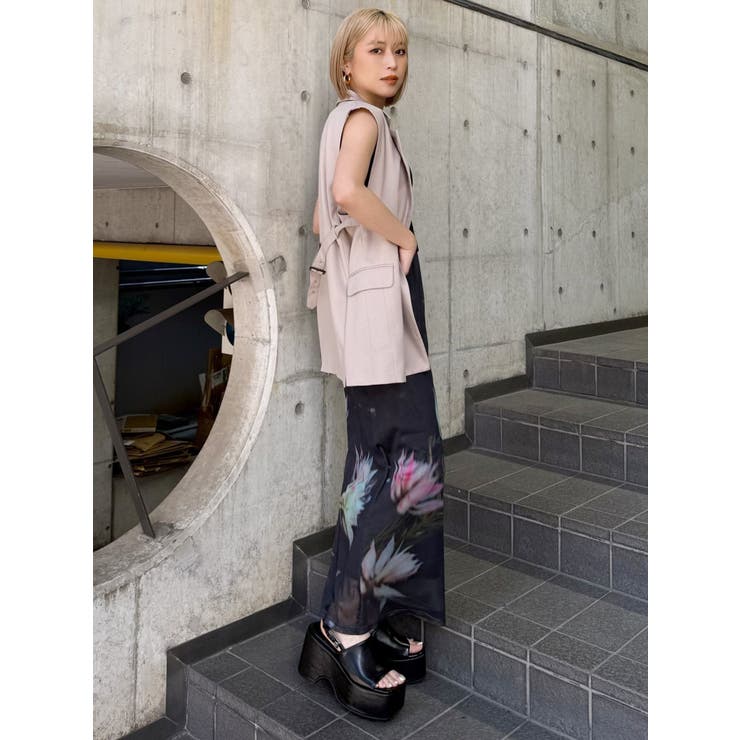 バックベルトテーラードジレ【セットアップ着用可】 | MURUA | 詳細画像45 