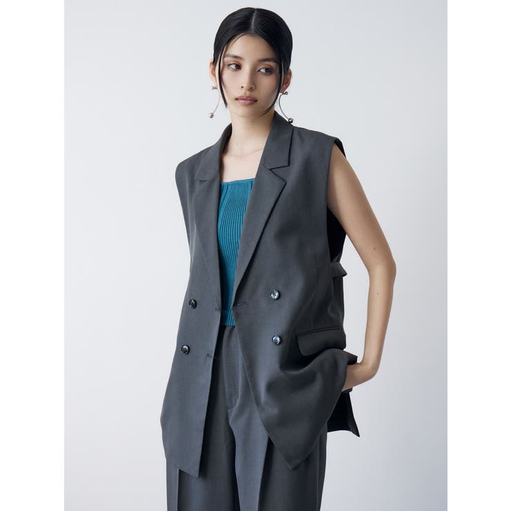 バックベルトテーラードジレ【セットアップ着用可】 | MURUA | 詳細画像5 