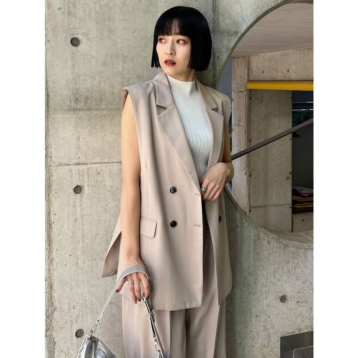 バックベルトテーラードジレ【セットアップ着用可】 | MURUA | 詳細画像50 