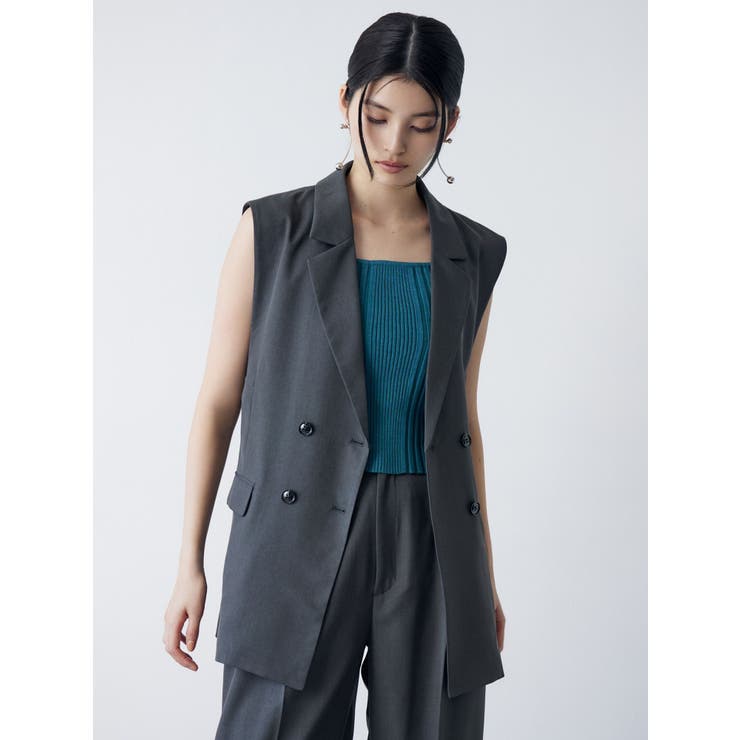 バックベルトテーラードジレ【セットアップ着用可】 | MURUA | 詳細画像7 