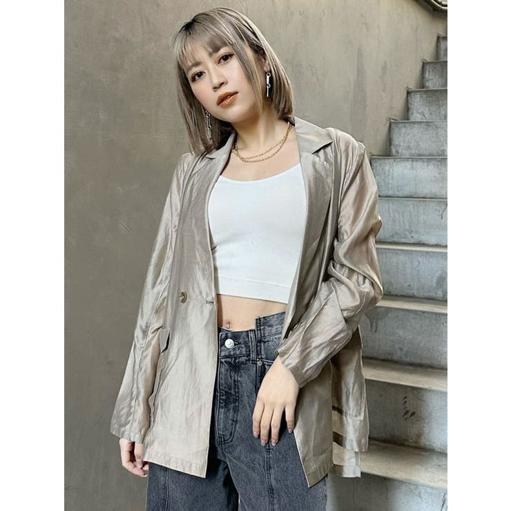 美品　24/SS ストラ　シアーリネンダブルジャケット　麻 ゆったり　軽い 楽天市場】**羽織 体型カバー リネン【セットアップ対応 たてじ