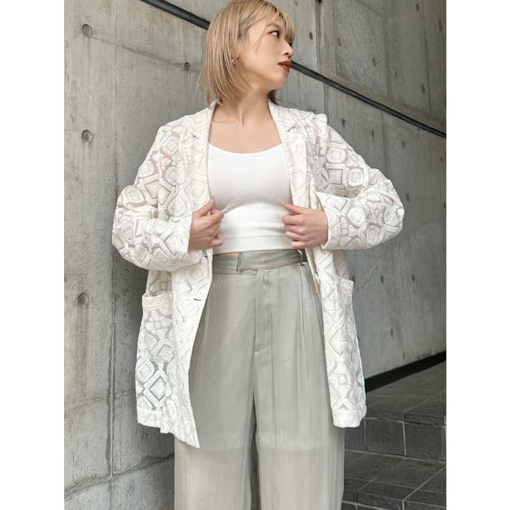 レースシアージャケット【セットアップ着用可】【WEB限定】 | MURUA | 詳細画像45 