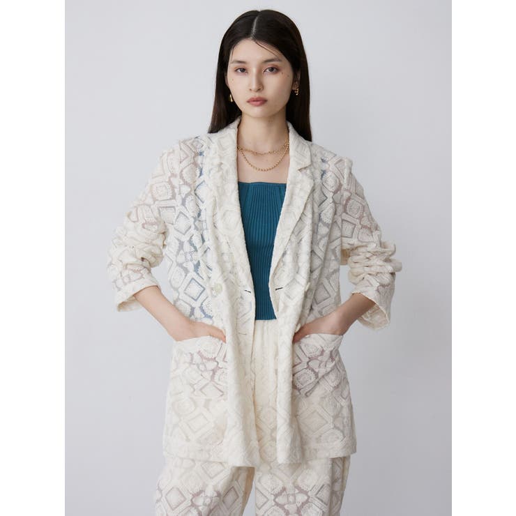 レースシアージャケット【セットアップ着用可】【WEB限定】 | MURUA | 詳細画像6 