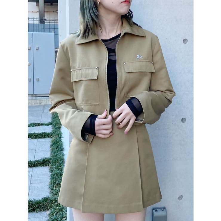 ステンカラージップブルゾン【セットアップ着用可】 | MURUA | 詳細画像3 